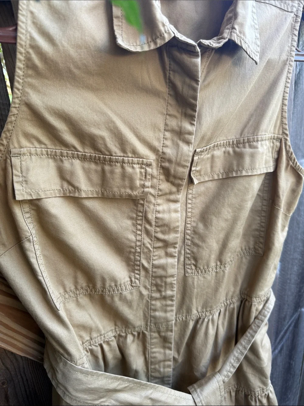 J. Crew Tiered Fatigue Shirtdress,